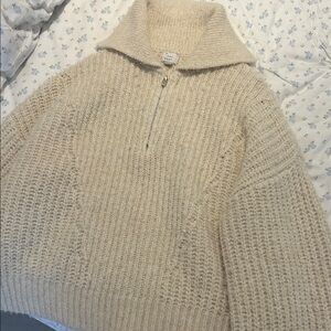 a new day Cream Zip-Up Cardigan